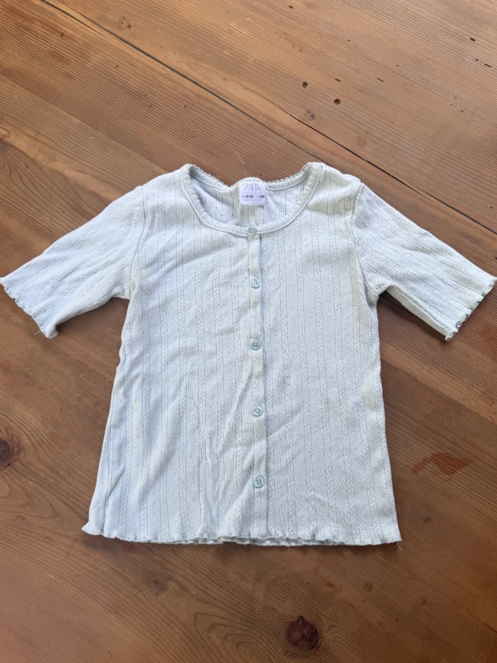 Zara Pointelle Top
